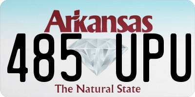AR license plate 485UPU