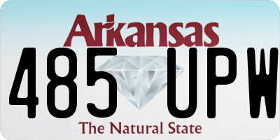 AR license plate 485UPW