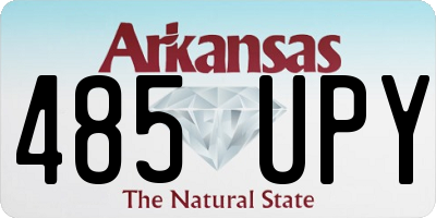 AR license plate 485UPY