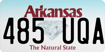AR license plate 485UQA