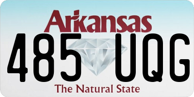 AR license plate 485UQG