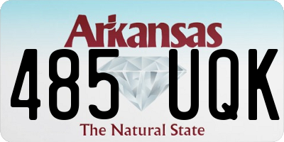 AR license plate 485UQK