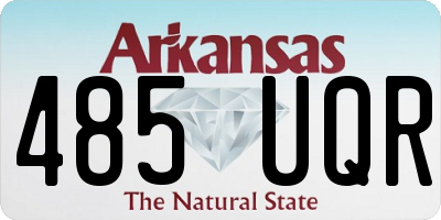 AR license plate 485UQR