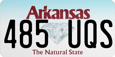 AR license plate 485UQS