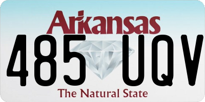 AR license plate 485UQV