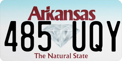 AR license plate 485UQY