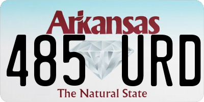 AR license plate 485URD
