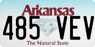 AR license plate 485VEV