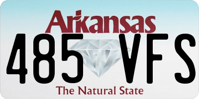 AR license plate 485VFS