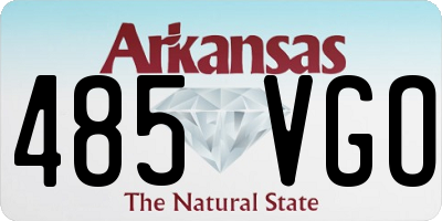 AR license plate 485VGO