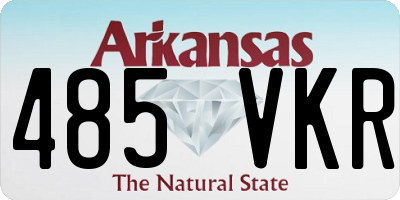 AR license plate 485VKR