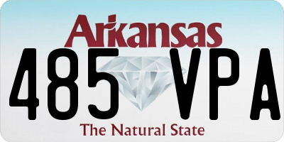 AR license plate 485VPA