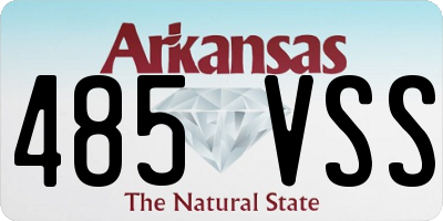 AR license plate 485VSS