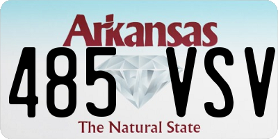 AR license plate 485VSV