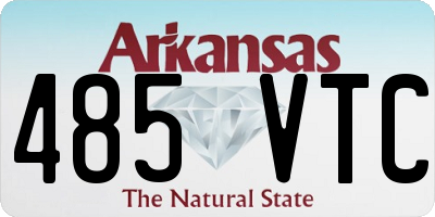 AR license plate 485VTC