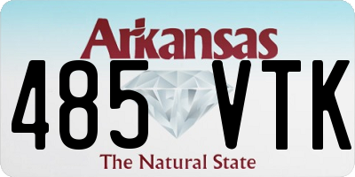 AR license plate 485VTK