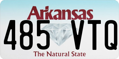 AR license plate 485VTQ