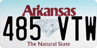 AR license plate 485VTW