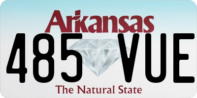 AR license plate 485VUE