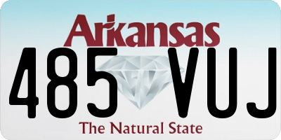 AR license plate 485VUJ