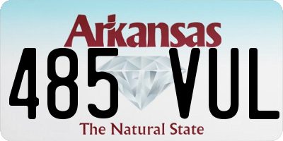 AR license plate 485VUL
