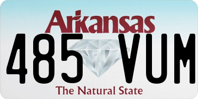 AR license plate 485VUM