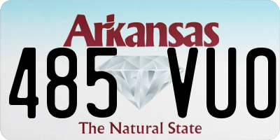 AR license plate 485VUO