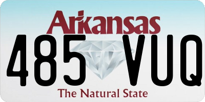 AR license plate 485VUQ