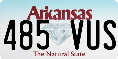 AR license plate 485VUS