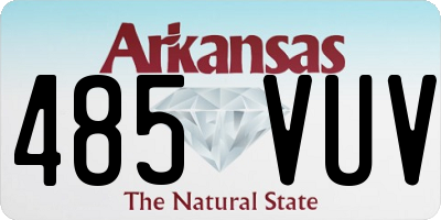 AR license plate 485VUV