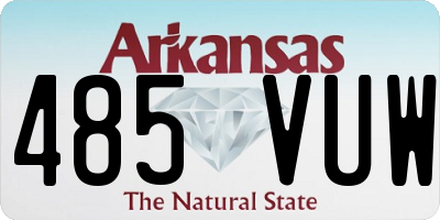 AR license plate 485VUW