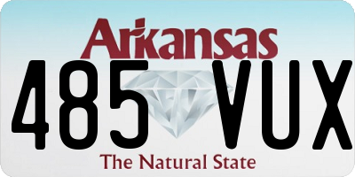 AR license plate 485VUX