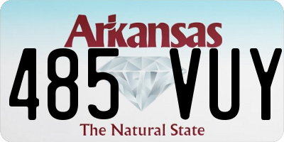 AR license plate 485VUY