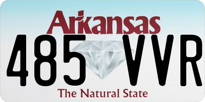 AR license plate 485VVR
