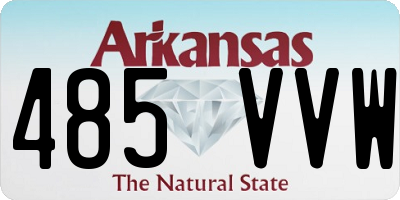 AR license plate 485VVW