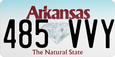 AR license plate 485VVY