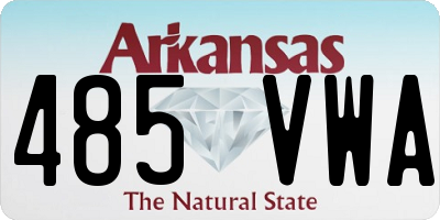 AR license plate 485VWA