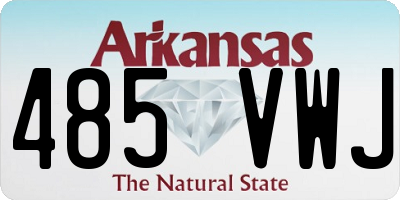 AR license plate 485VWJ