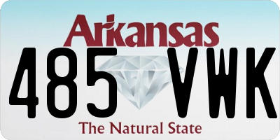 AR license plate 485VWK
