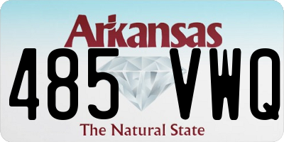 AR license plate 485VWQ