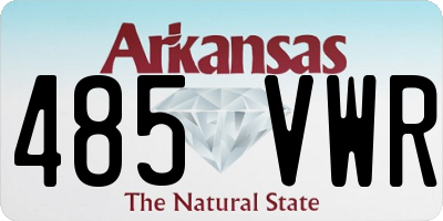 AR license plate 485VWR