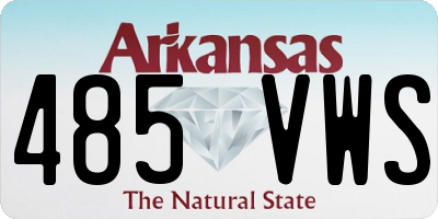 AR license plate 485VWS