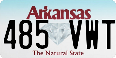AR license plate 485VWT