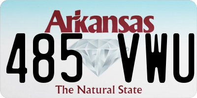 AR license plate 485VWU