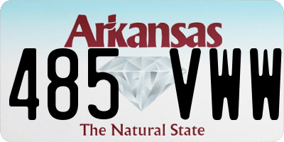 AR license plate 485VWW