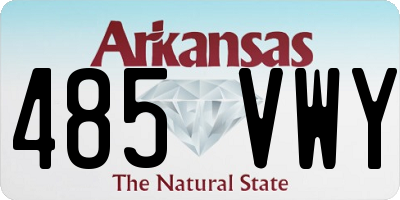 AR license plate 485VWY