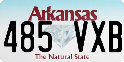 AR license plate 485VXB