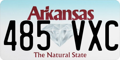 AR license plate 485VXC
