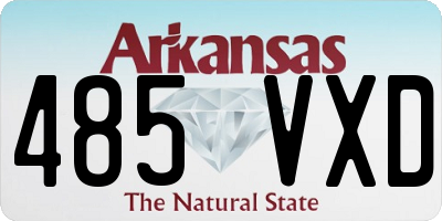 AR license plate 485VXD