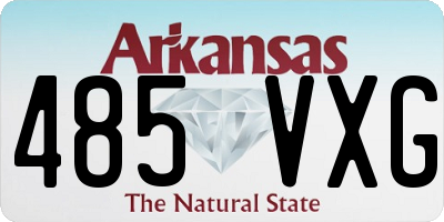 AR license plate 485VXG